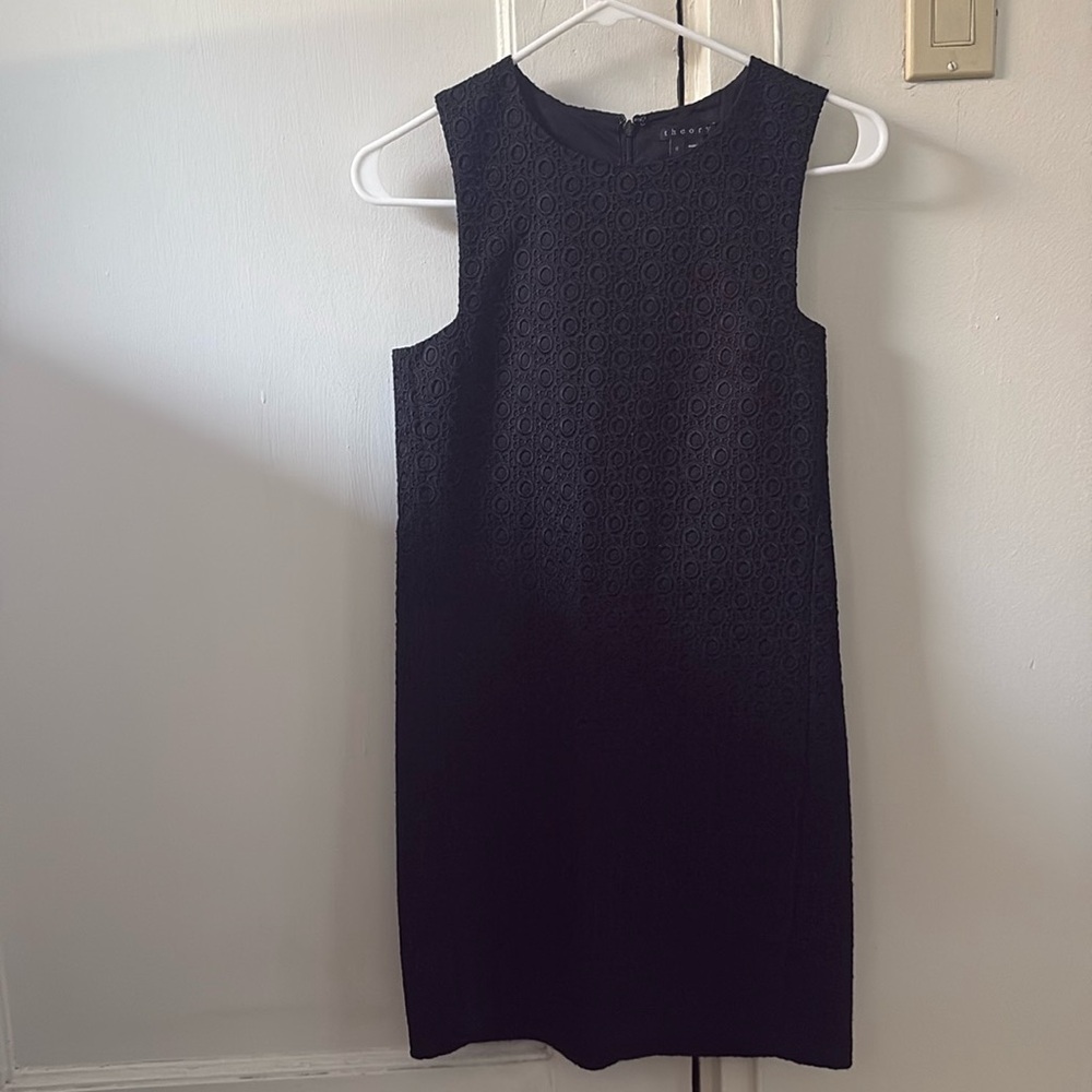 NWOT Theory Black Sleeveless Sheath Dress